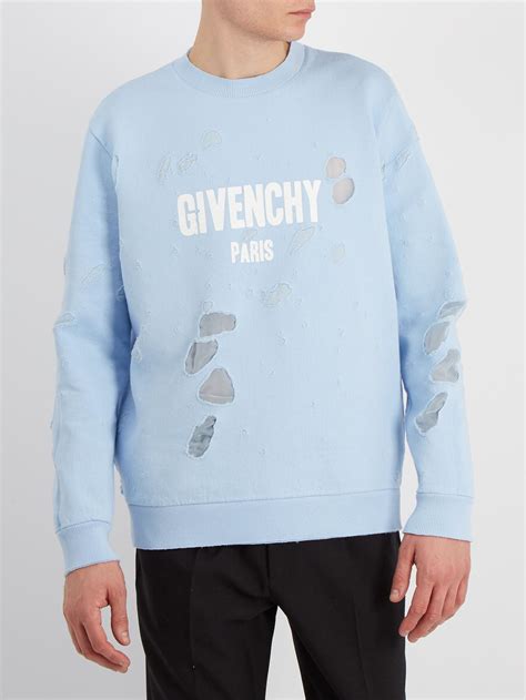 givenchy crewneck blue|givenchy sweatshirts for men.